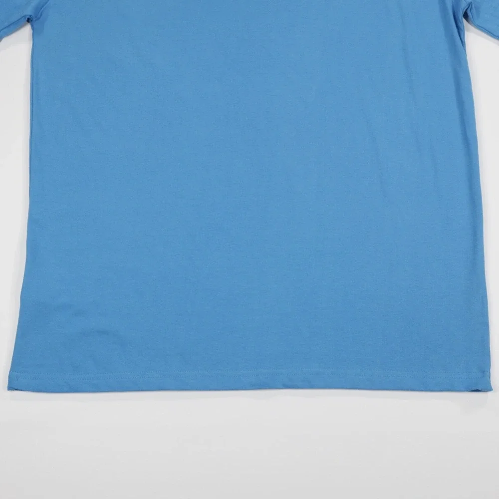 Eleven Paris Men's‎ Crew Neck Graphic T-Shirt Blue Short Sleeve Cotton Size M